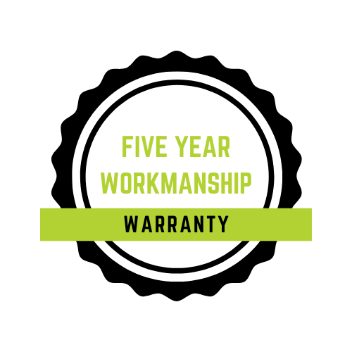Five year warranty badge